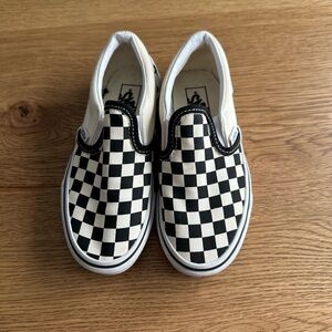 Little Kids Checkerboard Vans Size 13